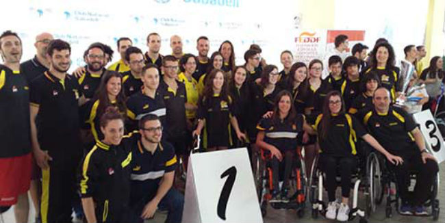 selecció Catalunya de natació adaptada