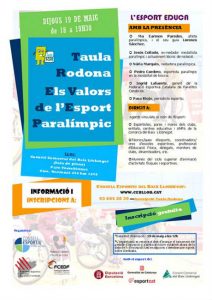 Cartell taula rodona cartell taula rodona esport parlímpic
