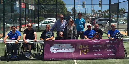 Es va disputar la primera edició del Campionat de pàdel adaptat jocs catalans pàdel