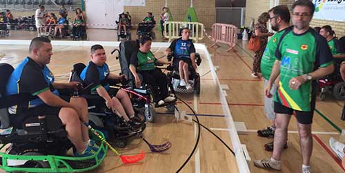 hoquei cadira rodes elèctrica per clubs