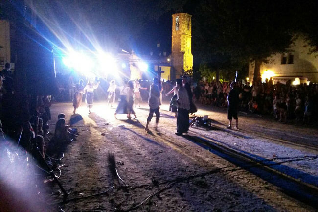Representació a la Nit de Bruixes festa de les Bruixes Gualba