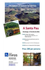 Cartell de la trobada trobada d'amics grup mifas