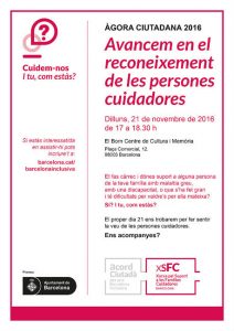 Cartell Àgora Ciutadana 2016 agora-ciutadana-2016-reconeixement-persones-cuidadores
