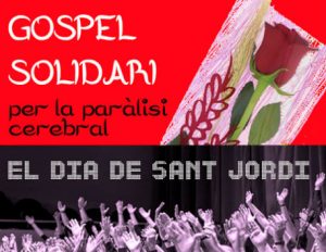 Cartell del concert de Gospel solidari per Sant Jordi cartell gospel solidari sant jordi no somos invisibles