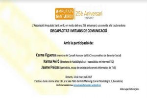 cartell taula rodona amputats sant jordi