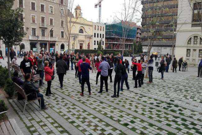 usuaris grandalla ritme cançons flashmob