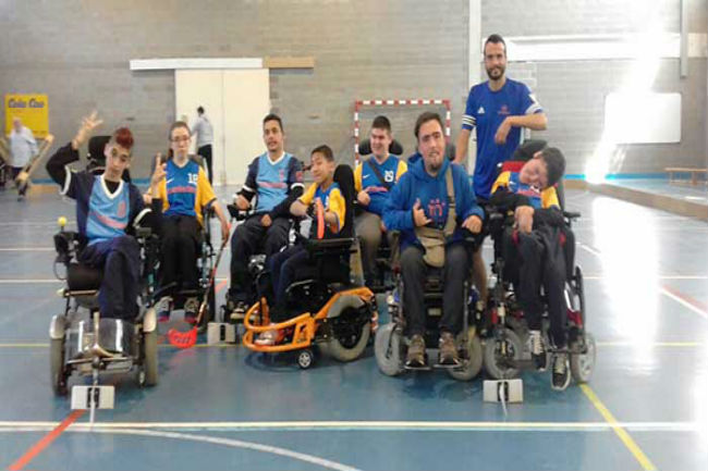 El Club Comkedem va sentenciar el matx en el primer quart d'hora Óliver Vilella club comkedem hoquei cadira rodes