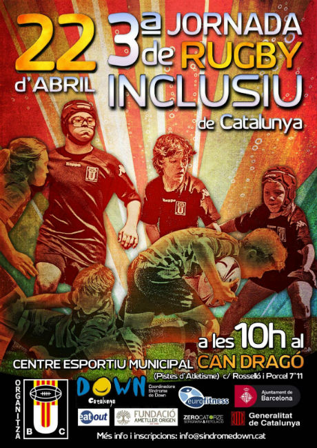 cartell rugby inclusiu down catalunya