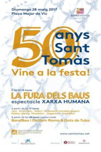 cartell celebració festa 50è aniversari sant tomàs