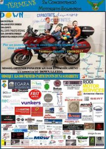 concentració motorista solidària down lleida