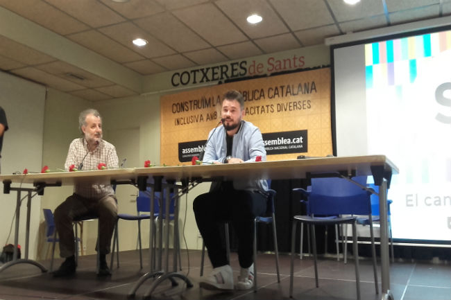 gabriel rufián acte independència discapacitat