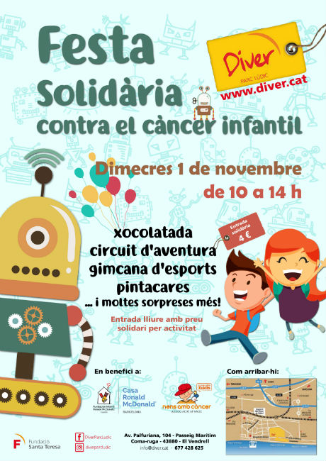 festa solidària contra càncer infantil diver parc lúdic