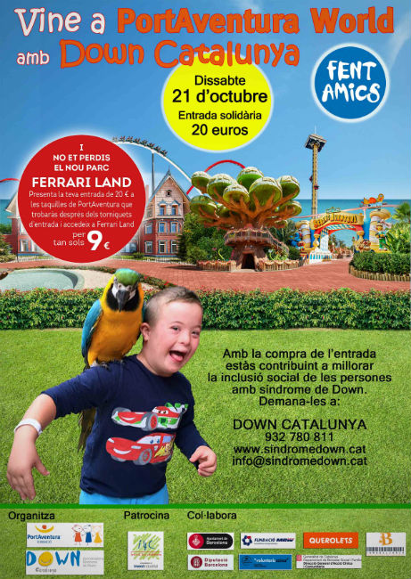 port aventura fent amics down catalunya