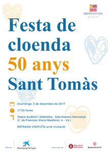 cartell festa sant tomàs tanca 50 aniversari vic