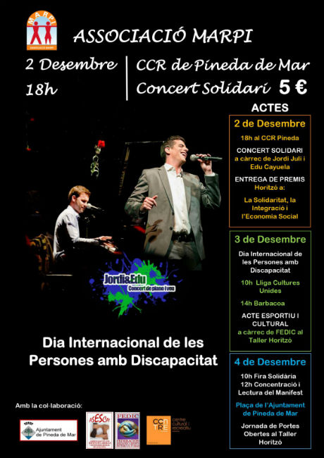 concert solidari pineda mar associació marpi