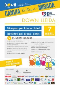 Cartell de la jornada 'Canvia la teva mirada cartell jornada canvia mirada síndrome down