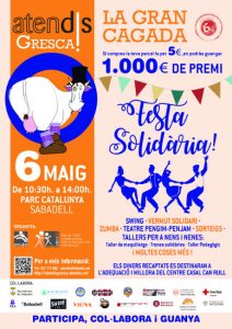 cartell festa solidaria gran cagada atendis sabadell