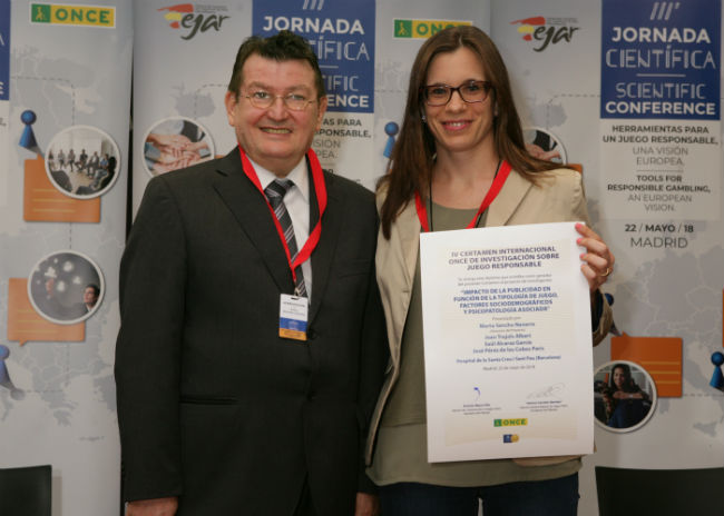 ONCE treball guanyador certamen investigació joc responsable