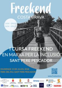cartell cursa solidària freekend sant pere pescador