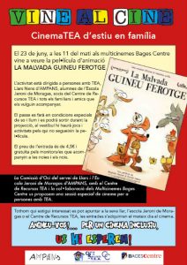 cartell sessió especial cinema persones autisme