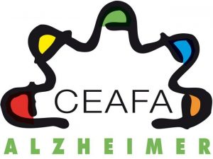 Logotip de la confederació ceafa lema dia mundial alzheimer conciencia social