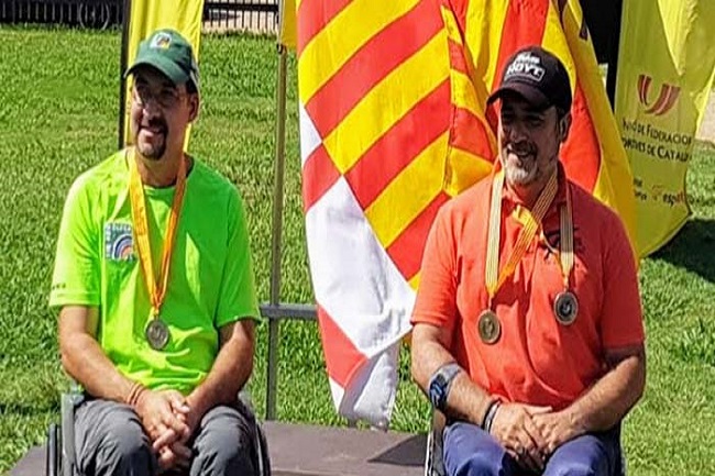 Hèctor García i Jesús López campionat round tir amb arc adaptat
