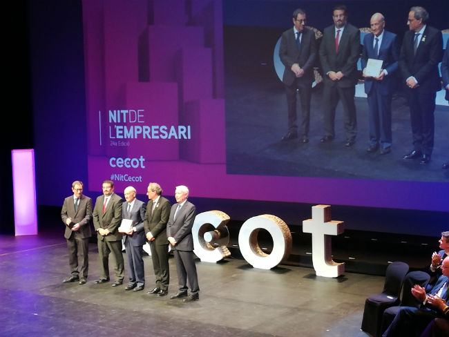 La gala es va celebrar al Teatre Nacional de Catalunya nit empresari patronal cecot