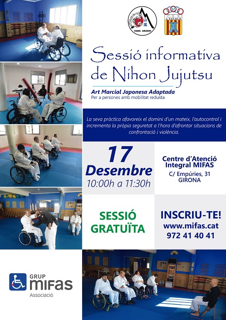 Cartell de las sessió de Jujutsu cartell sessió jujutsu art marcial diversitat funcional