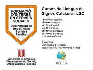 govern formació interés social cursos llengua signes catalana