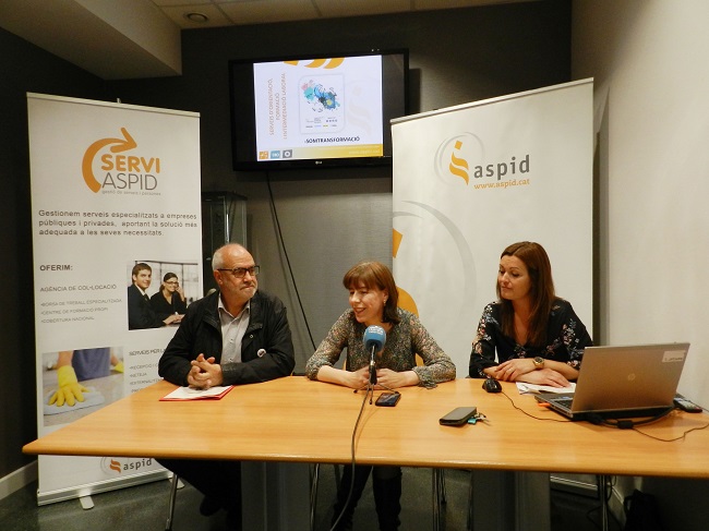 aspid 320 balanç integració laboral persones discapacitat atur 2018