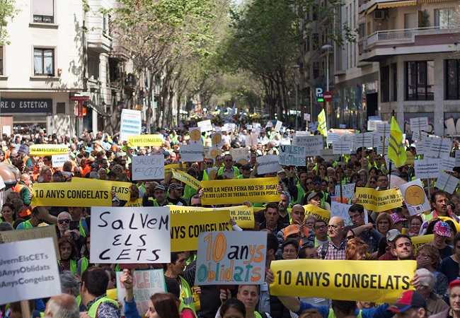 manifestacio barcelona llocs treball centres especials treball