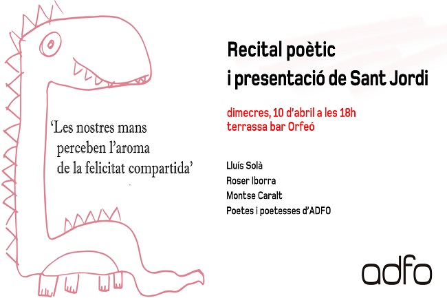 recital poètic presentació productes solidaris adfo sant jordi