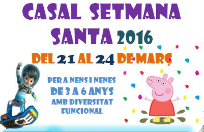 Casal de Setmana Santa d’ASPANIAS per a nens i nenes amb diversitat funcional