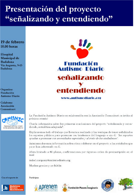Autismo Diario presenta el projecte d’accessibilitat urbana “Senyalitzant i entenent”