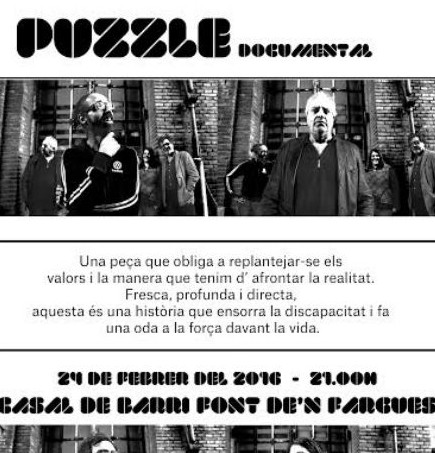 Presentació de Puzzle, un documental sobre 5 persones amb amputacions