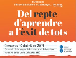 cartell jornada aspasim escola inclusiva catalunya un dret
