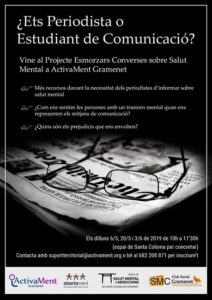cartell esmorzars converses periodistes estigma salut mental mitjans