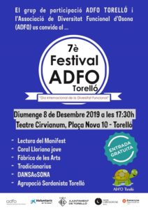 cartell festival adfo torello persones diversitat funcional