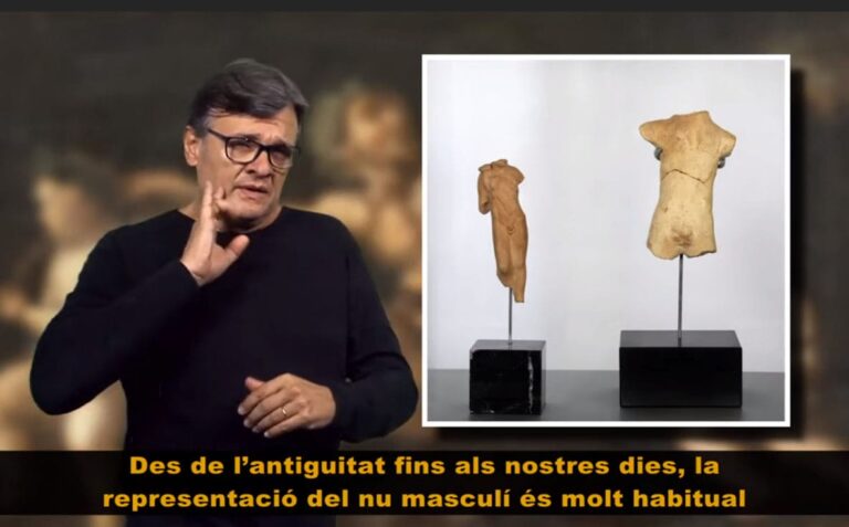 L’exposició itinerant “L’home nu” de la Diputació de Barcelona estrena vídeos accessibles