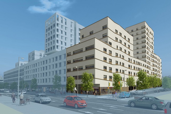 planol nous habitatges gent gran les casernes sant andreu