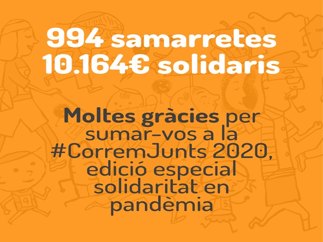 correm junts 2020 recaptació