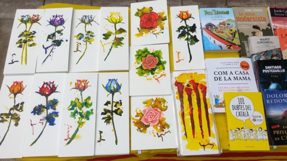 roses pintades a mà i de roba