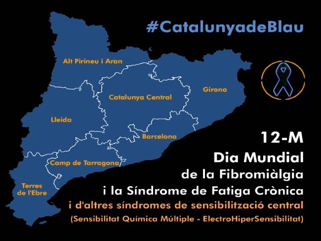 mapa de catalunya dia mundial de la fibromialgia