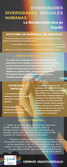 campanya cermi saca tu orgullo lgtbi diversitat sexual