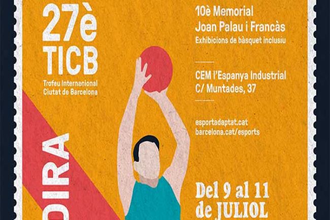 cartell trofeu ciutat de barcelona bàsquet cadira de rodes