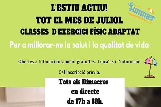 classes online exercici físic programa hospisport
