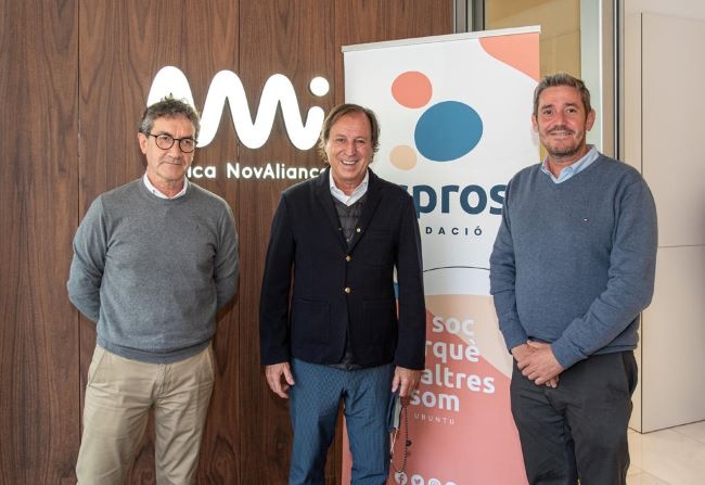 respresntants de tecnosolucions de la fundació aspros 