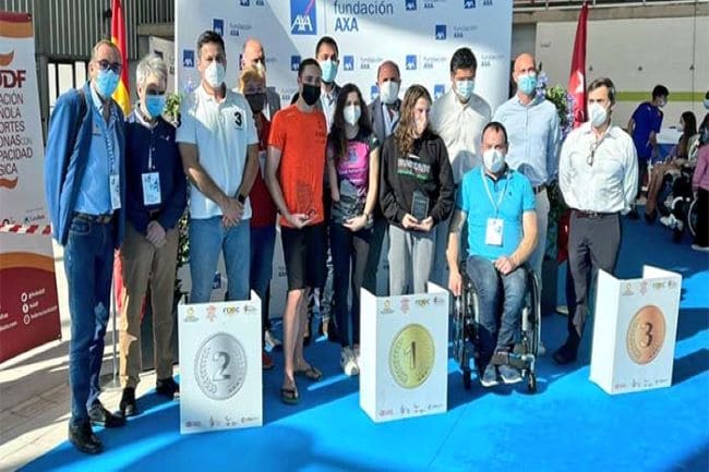 podium campionat espanya axa natacio joves promeses paralimpiques