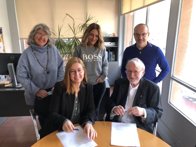 Signatura del conveni dincat federacio catalana autisme tea