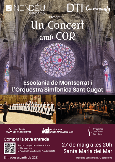cartell concert amb cor santa maria del mar